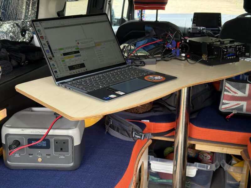 Closer look at the radio set up