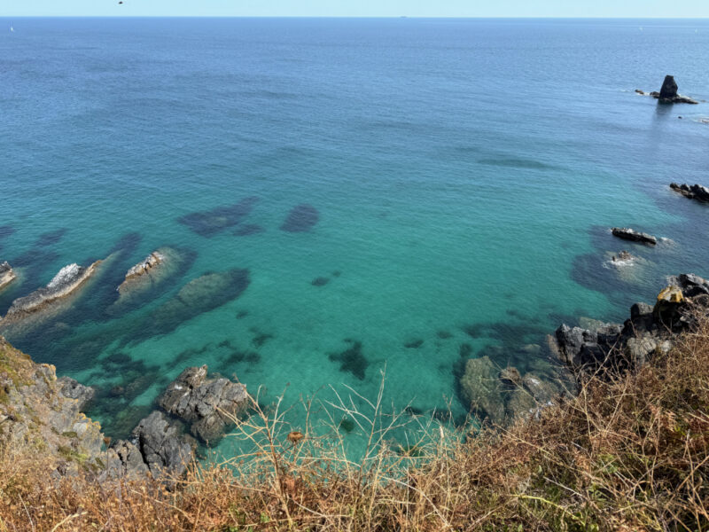 Clear blue Cornish waters